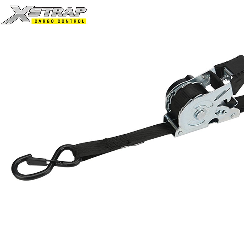 25mm Self Retracting Tie Down Straps Auto Retractable Ratchet Straps Fastening Strap with Double Hook Resistance
