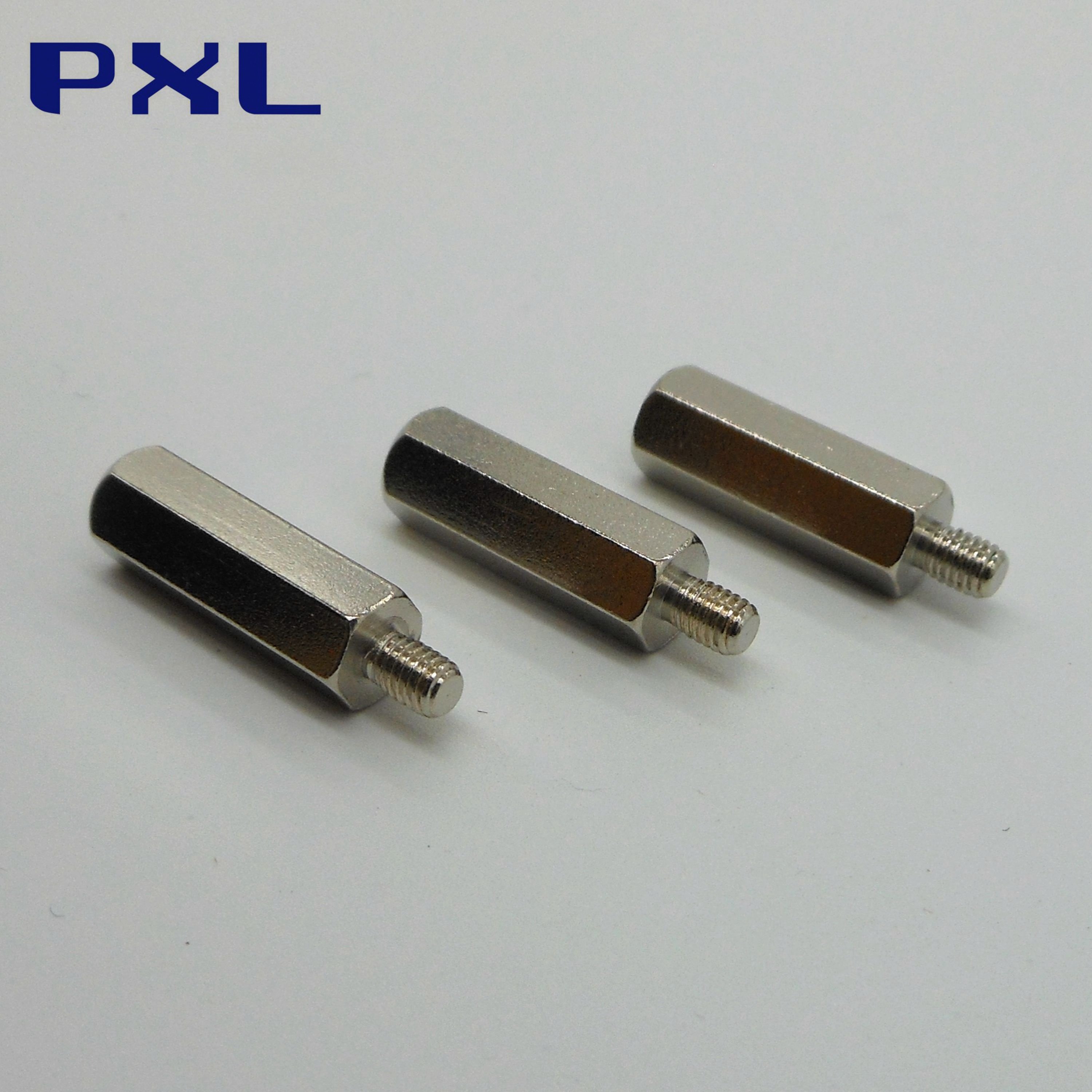 Custom M3 Brass Male-Female Threaded Hex Standoff Nickel Plated Spacer OEM Fasteners