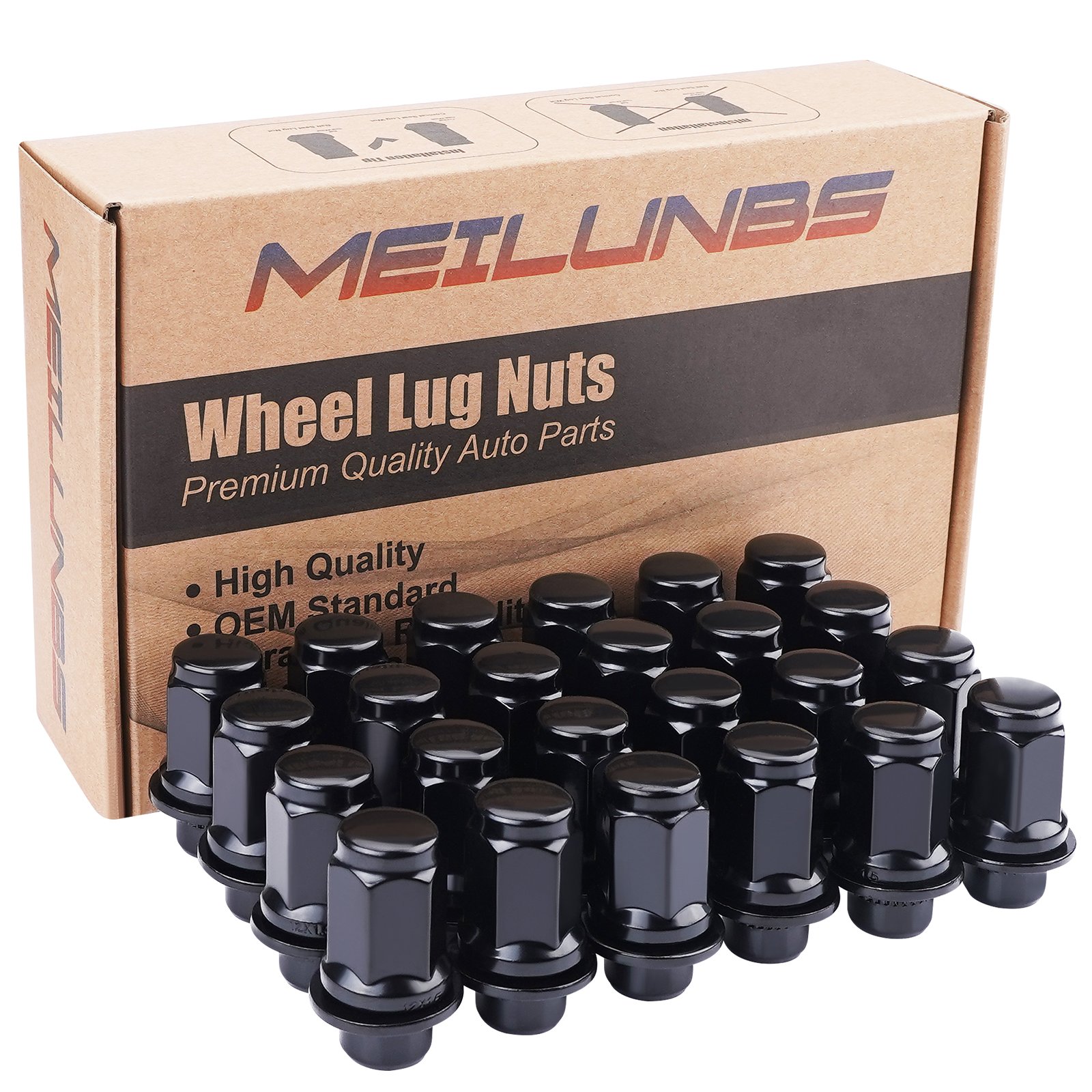 China Factory Auto Spare Parts Auto Parts 51mm Wheel Nut M14x1.5 Steel Lug Nuts Tire Screw Trailers And Truck Steel Common