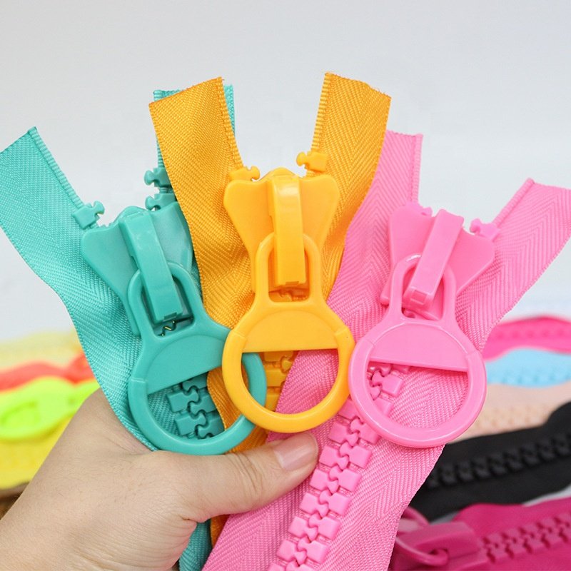 Zip Fasteners Zipper Custom Bulk Decorative Zippers for Tents Sale # 20 Big Teeth Plastic Resin Customized Size Close-end