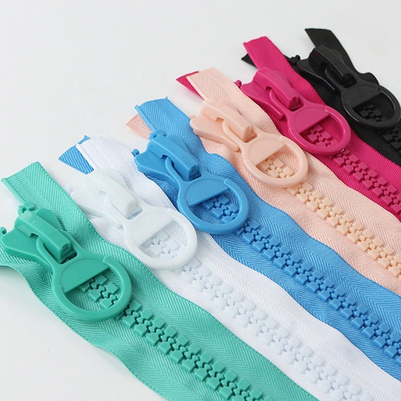 Zip Fasteners Zipper Custom Bulk Decorative Zippers for Tents Sale # 20 Big Teeth Plastic Resin Customized Size Close-end