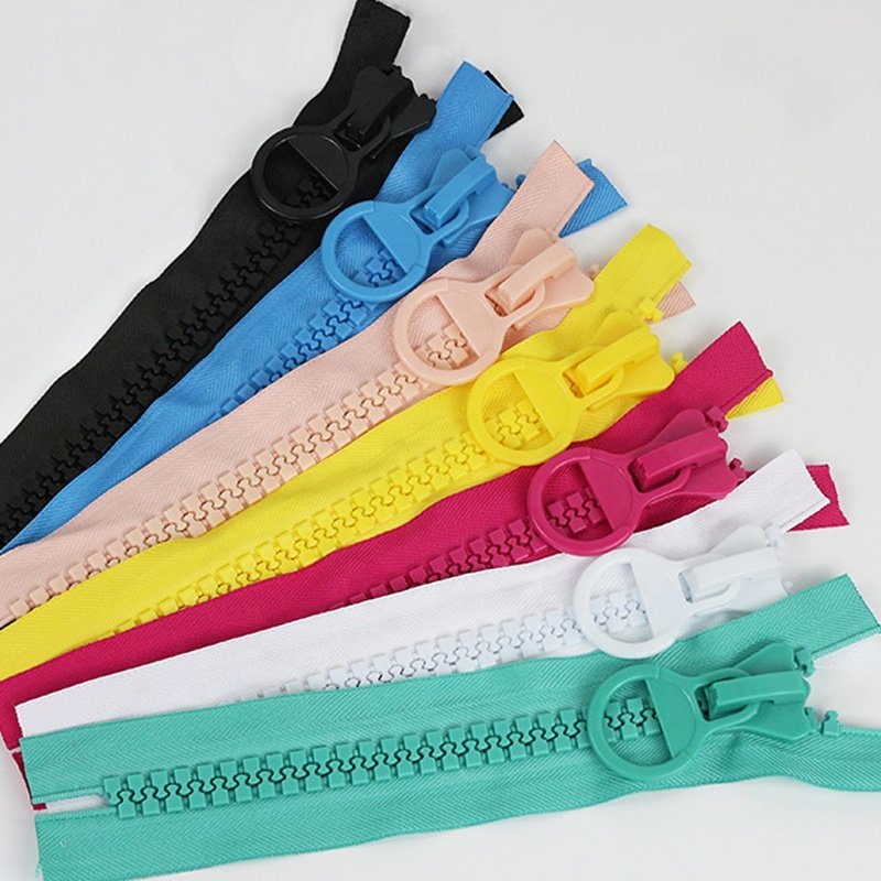 Zip Fasteners Zipper Custom Bulk Decorative Zippers for Tents Sale # 20 Big Teeth Plastic Resin Customized Size Close-end
