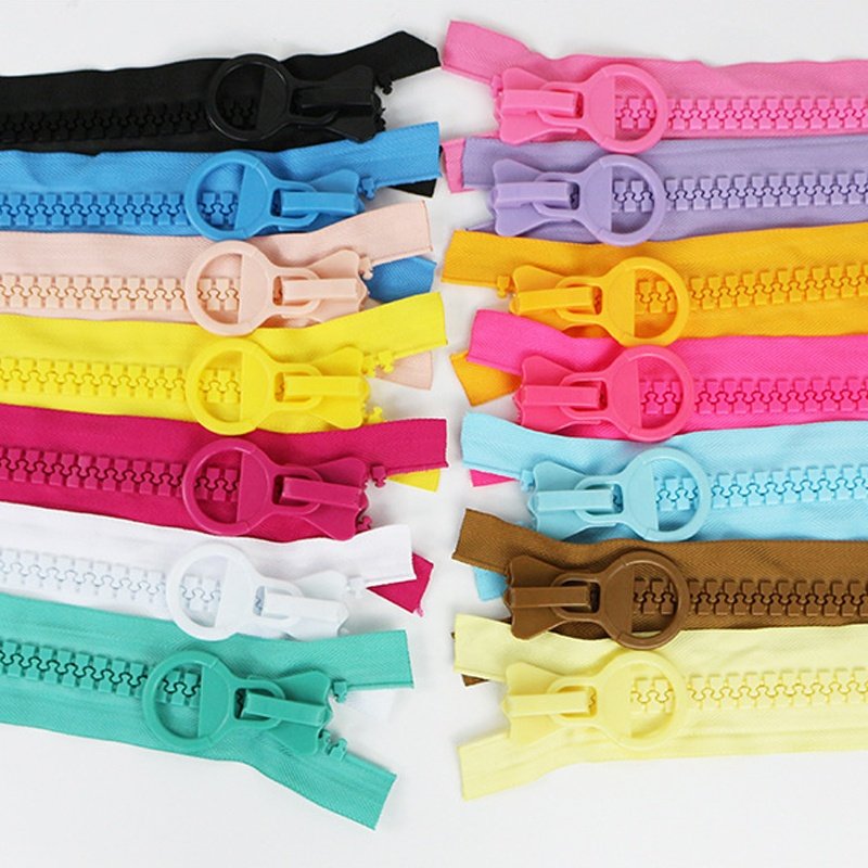 Zip Fasteners Zipper Custom Bulk Decorative Zippers for Tents Sale # 20 Big Teeth Plastic Resin Customized Size Close-end