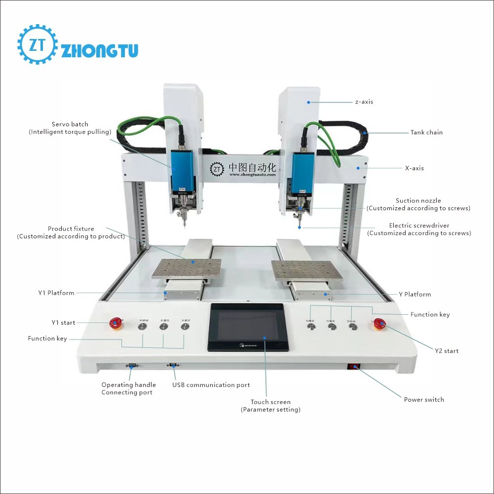 Double Head Led Panel Light Auto Screw Tightening Machine Manufacturer