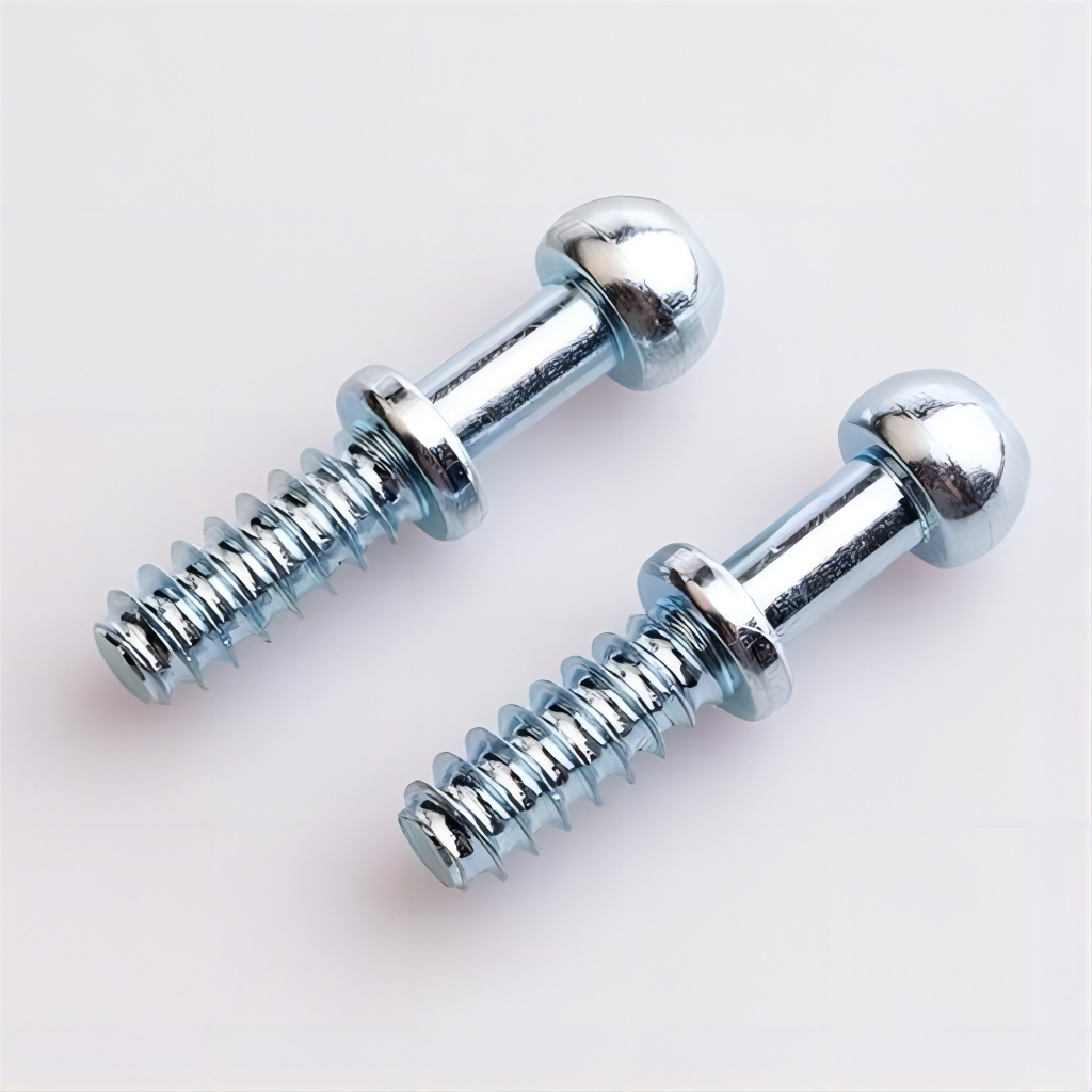 Custom Auto Fastener Carbon Steel Phillips Self Tapping Screw Zinc Plated Gas Spring Strut Ball Bolt Stud with ISO Standard