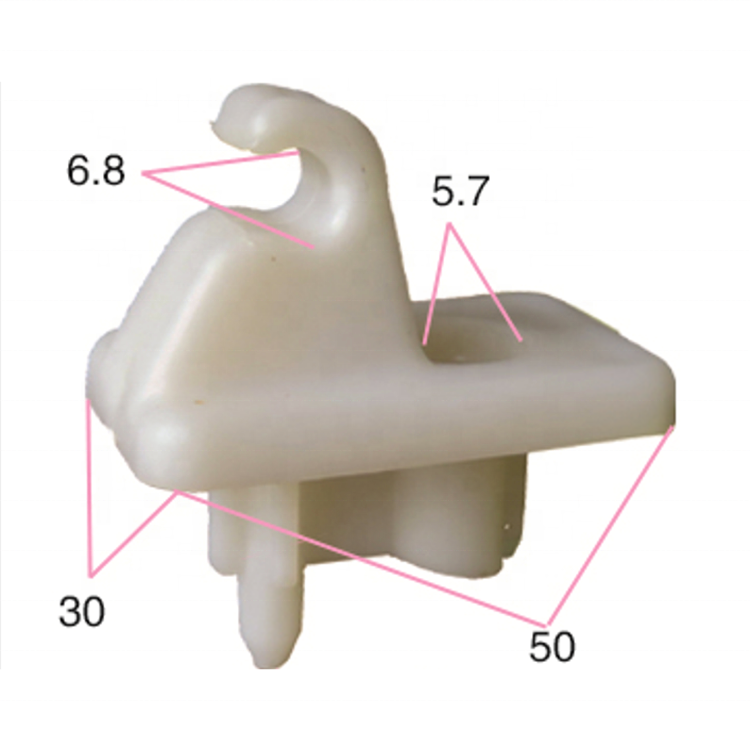 OEM ODM factory molded various models of sun visor clips car vanity mirror fixing clips