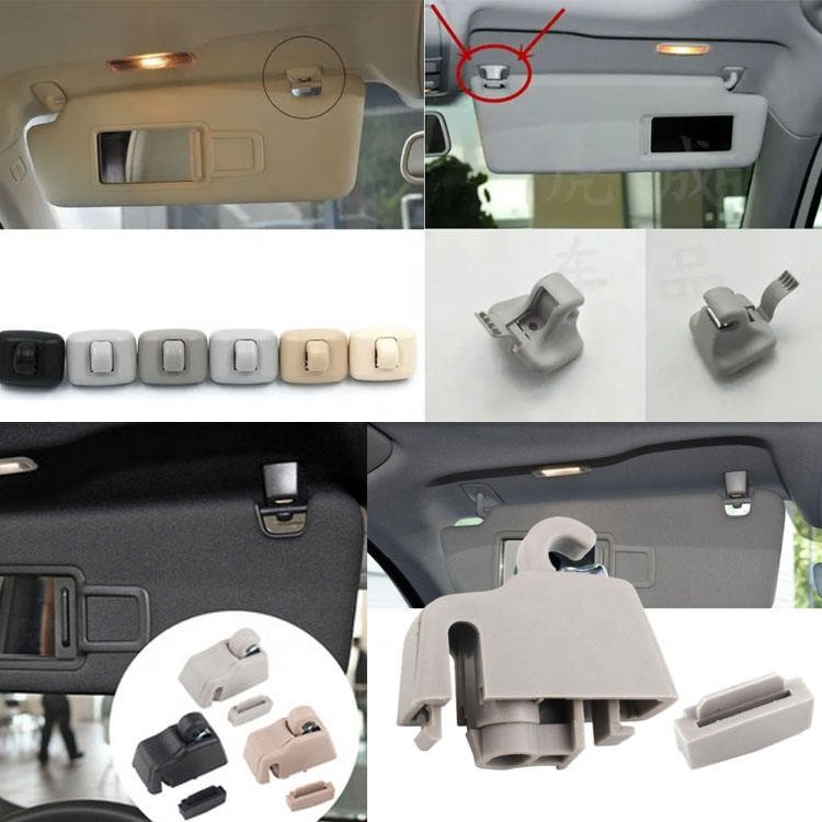 OEM ODM factory molded various models of sun visor clips car vanity mirror fixing clips