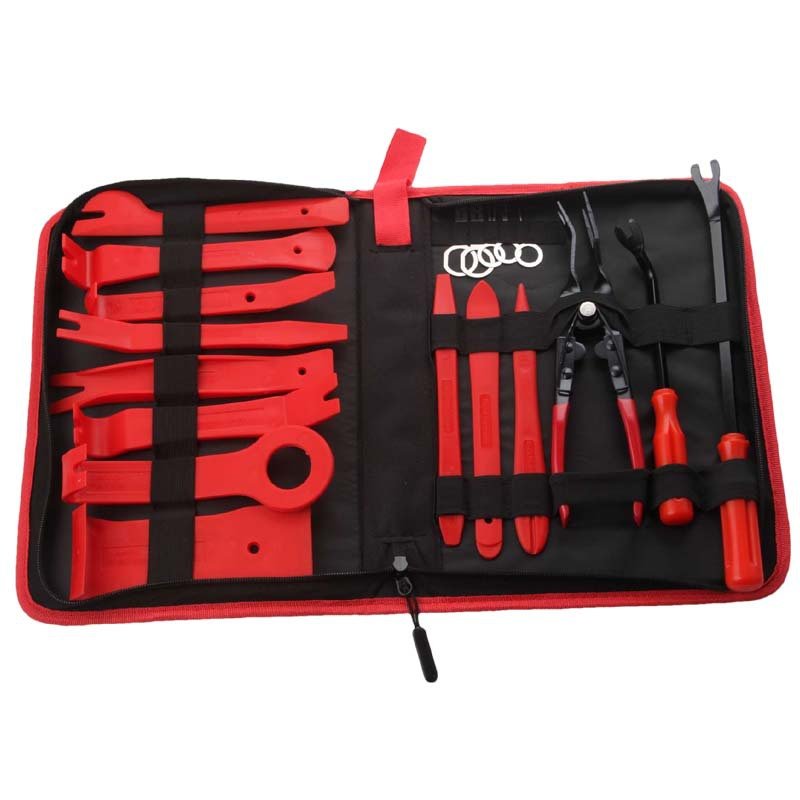 19Pcs Trim Removal Tool Pry Kit Auto Clip Pliers Fastener Remover Pry Tool Kit