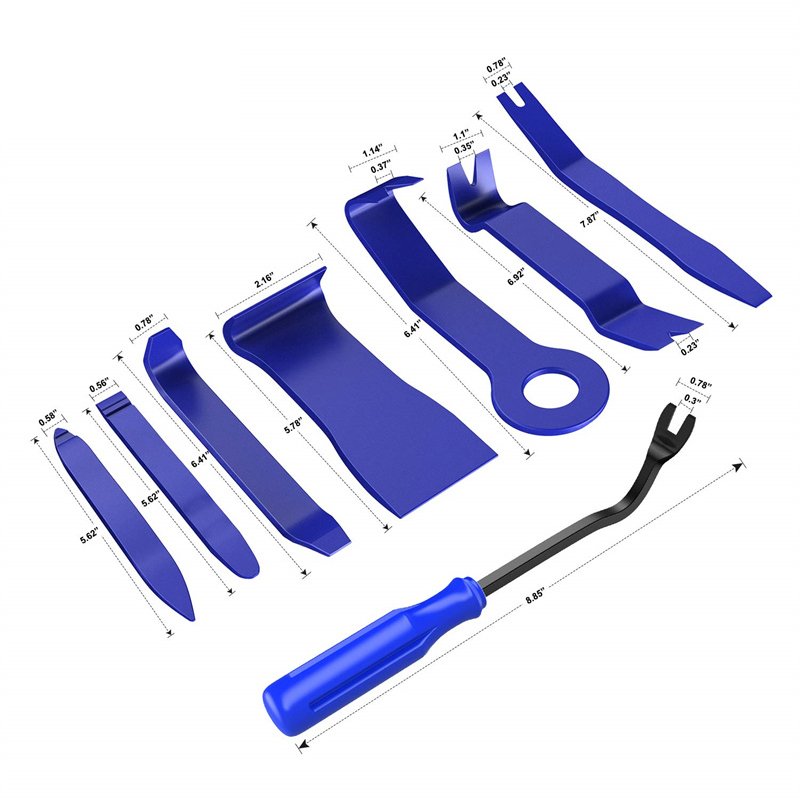 8PCS Car Auto Trim Scratch Removal Audio Dash Panel Window Molding Fastener Remover Tool Kit