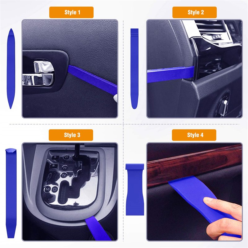 8PCS Car Auto Trim Scratch Removal Audio Dash Panel Window Molding Fastener Remover Tool Kit
