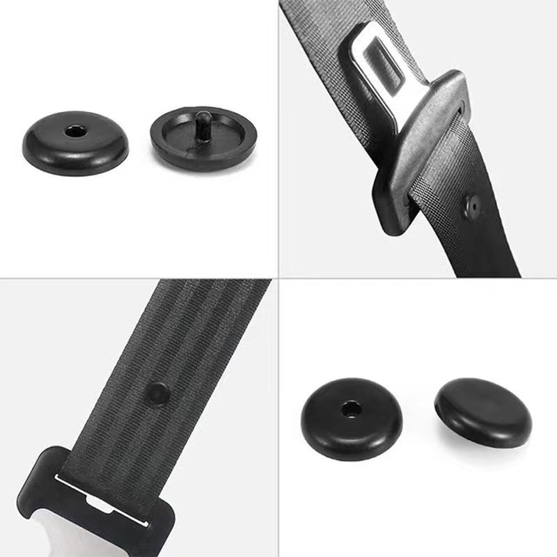 Universal Fit Seatbelt Stopper Kit, Snap-on Seat Belt Button Stop