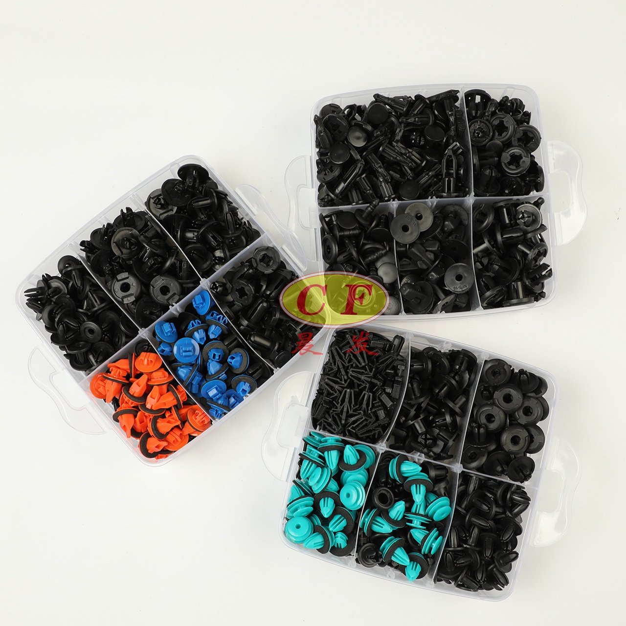 635 pieces of boxed automotive universal plastic interior bumper buckle fixing clip retainer plastic fasteners