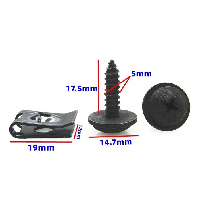 Stainless Steel Self-Drilling Tapping Screw Auto Fastener & Clip Leaf Plate Design