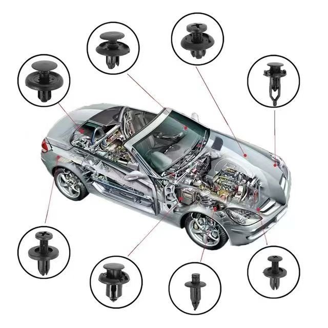 620Pcs Car Body Plastic Push Pin Rivet Fasteners Trim Panel Moulding Auto Clips
