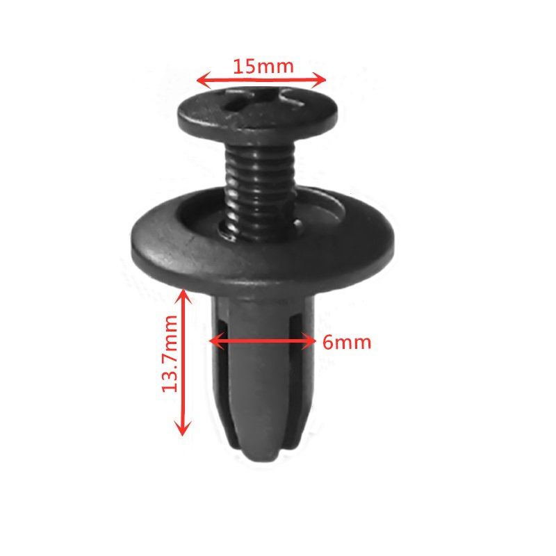 Fastener & Clip Hole Car Fender Plastic Push Pin Rivets Retainer Clips Auto Car Fender Fixed Clamp for Hond