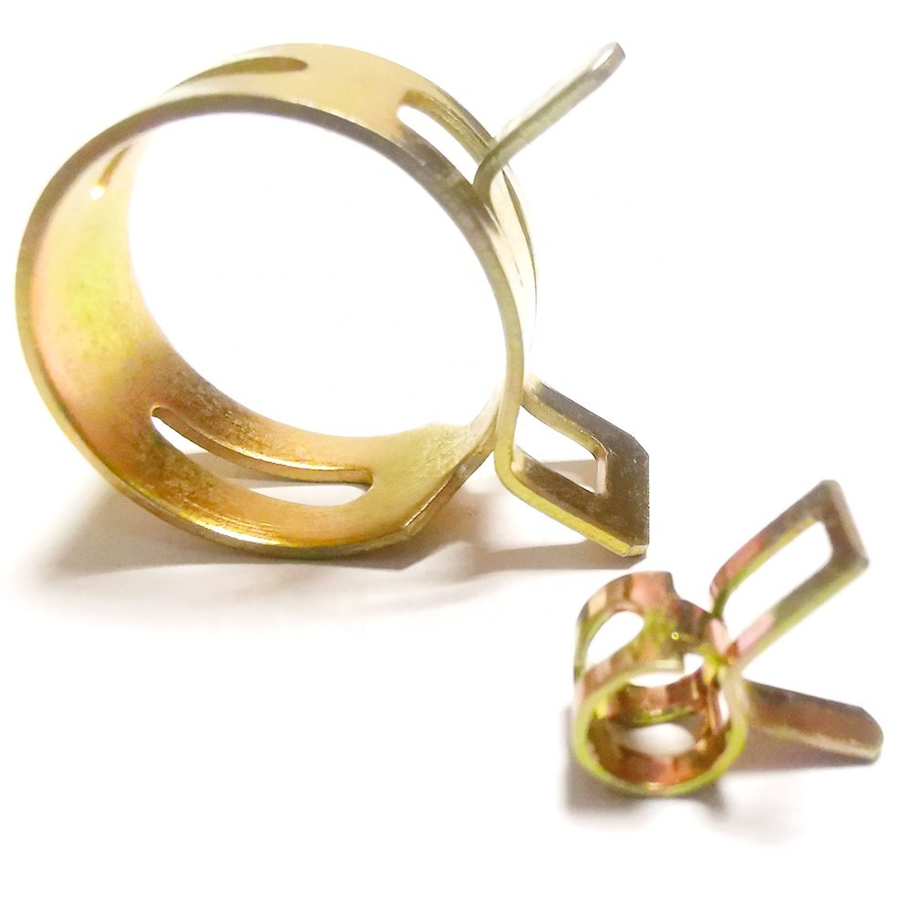 Mn65 Steel Spring Hose Clamps Spring Elastic Hose clips Auto Customized Metal Clamp Clip