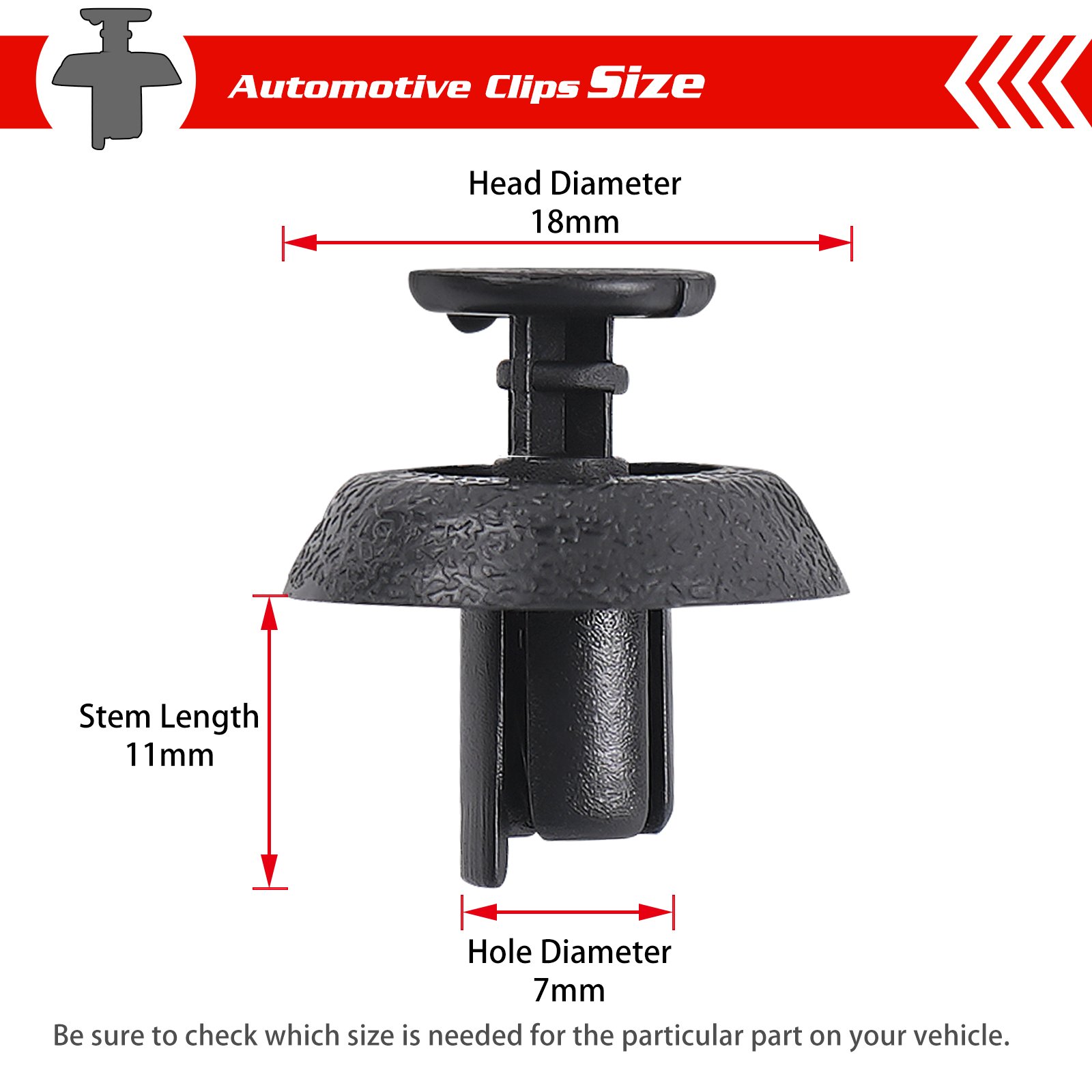 Factory Auto Car Push-On Expansion Buckle Plastic Nylon Clip for Toyota