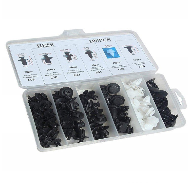 Plastic Clips for Car Auto Fasteners & Clips Plastic Auto Retainer Bumper Clips Rivet Kit