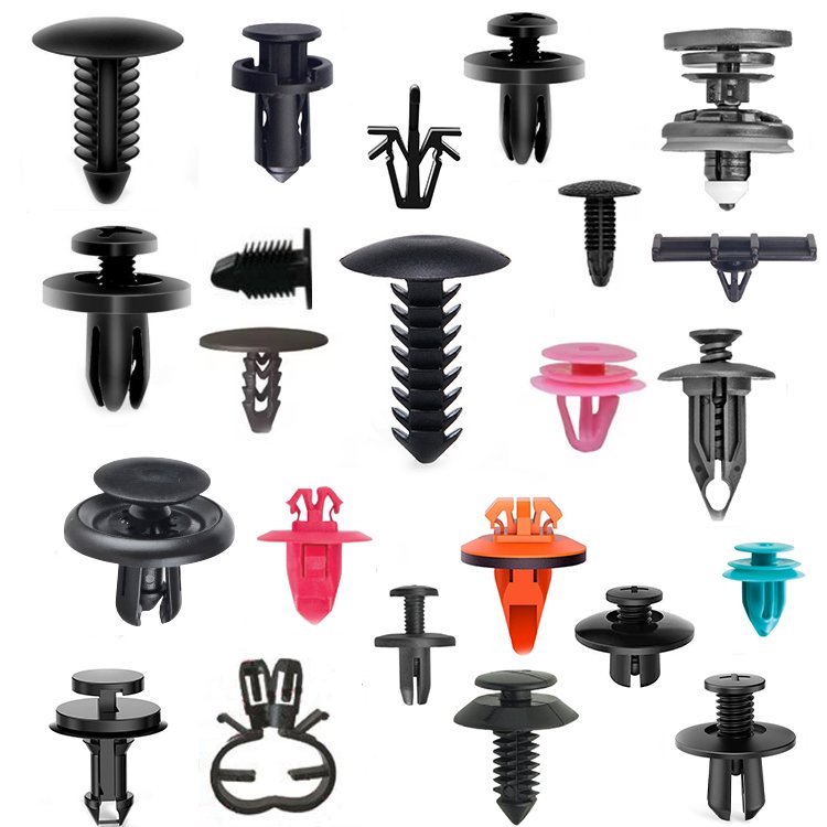 Car Retainer Fasteners Headlining Overhead Nylon Body Clips Fender Push MudGuard Clips