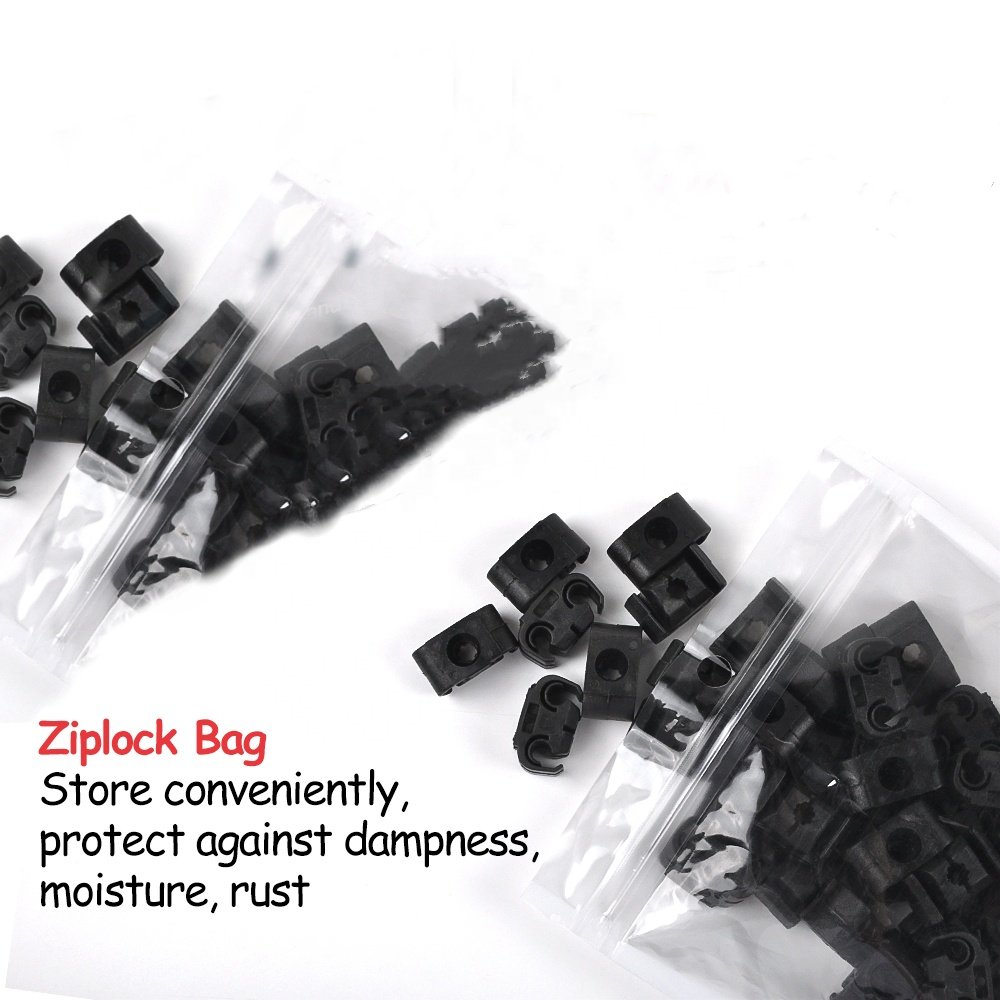 German Shipping Discount 50pcs 2 Point Brake Pipe Line Retaining Clip Holder Bracket For Audi Genuine Vw 811611797, 4.75mm Hose