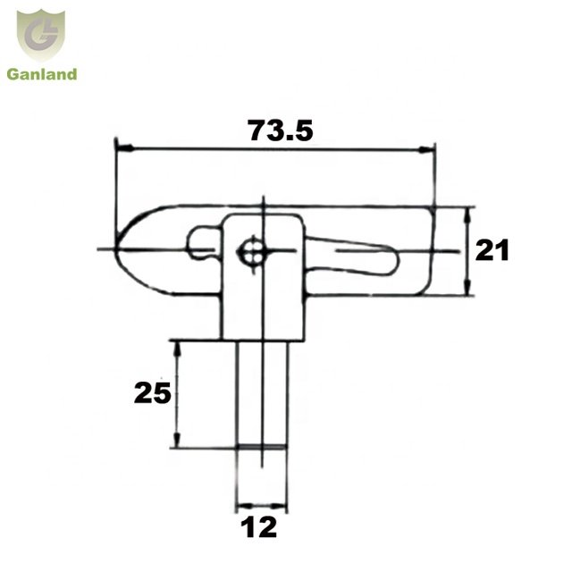 GL-14141 Truck Fastener Antiluce lock Drop Nose Pins Screw On Antiluce Fasteners