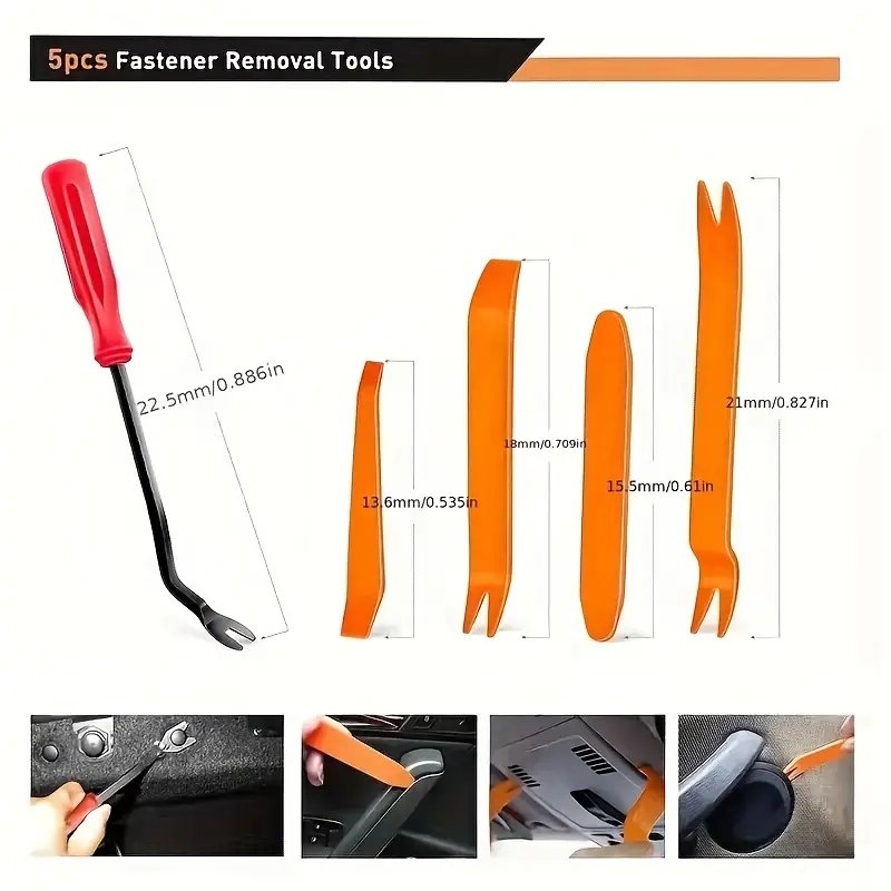 725pcs Auto Fastener Clips Car Body Push Retainer Pin Rivet Bumper Door Trim Panel Retainer Fastener Kit Auto Removal Tool