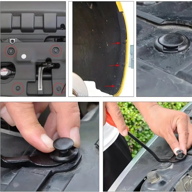 725pcs Auto Fastener Clips Car Body Push Retainer Pin Rivet Bumper Door Trim Panel Retainer Fastener Kit Auto Removal Tool