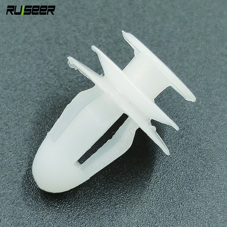 50pcs Universal Automobile Bumpers Hole White Car Door Trim Panel Clip Plastic Auto Fastener Clips Rivet Auto Fasteners For Cars