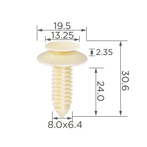 #AB Plastic Rivet for Car Auto Plastic Clips and Fasteners Auto Body Clips Plastic Fasteners