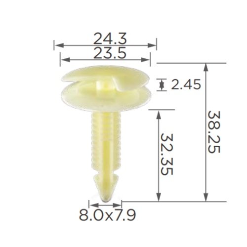 #AB Plastic Rivet for Car Auto Plastic Clips and Fasteners Auto Body Clips Plastic Fasteners