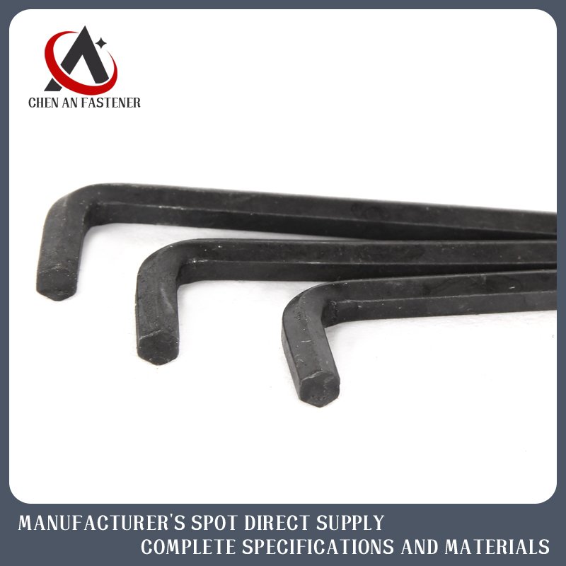 Single Inner Hexagonal Flat Head Short Zinc Alloy Galvanized 3/4/5/6/8/10/12L Type Hexagon Wrench for Auto Repair
