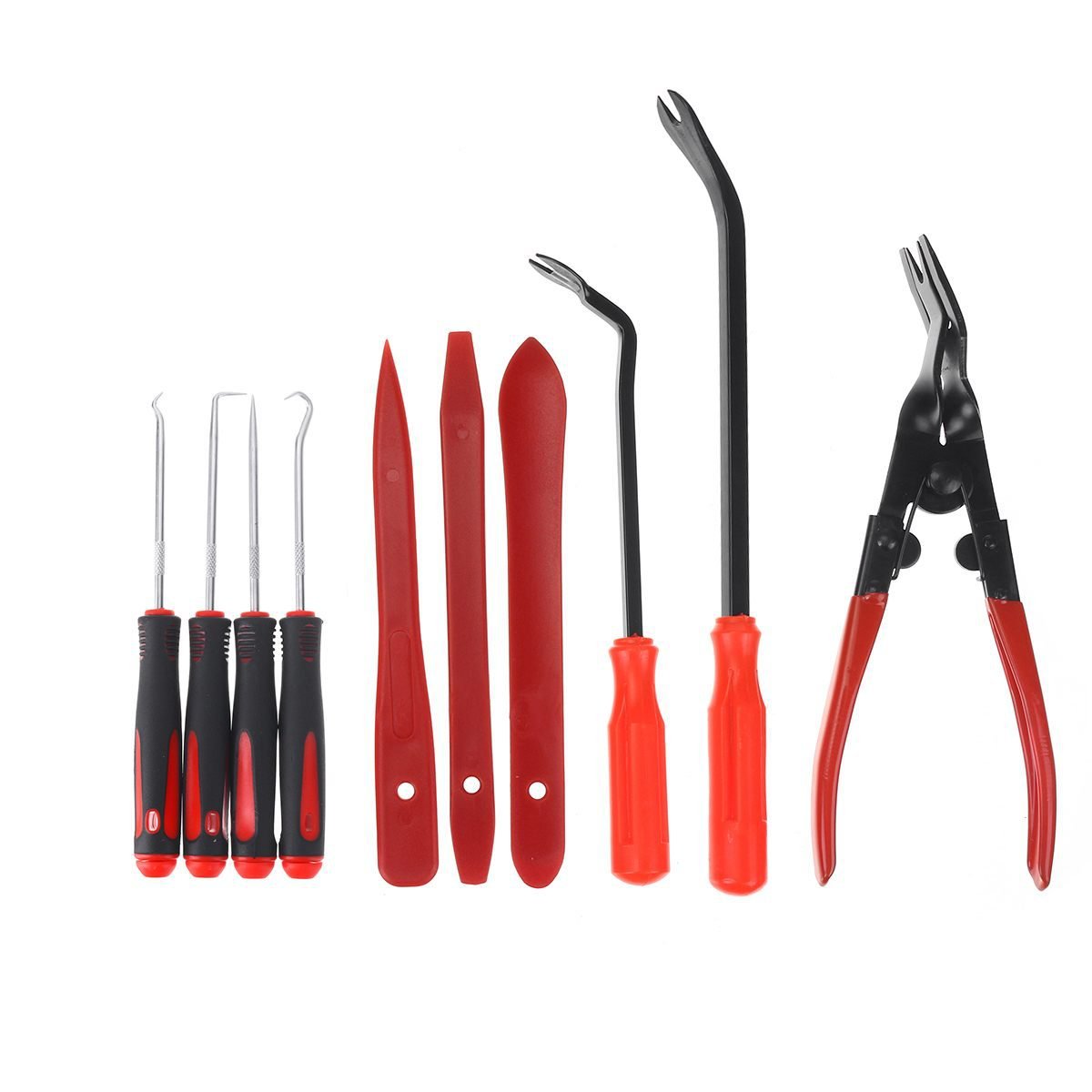 Auto fastener & clip Car Upholstery Removal Clip Pliers Fastener Remover Pry Tool Set for Door Panel Audio Dash