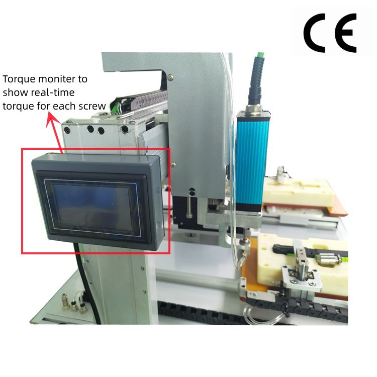 BBA double working platform servo motor screwdriver machine real-time torque detection with torque monitor for screw auto feed