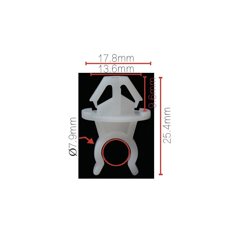 Factory Supply Automotive Parts Universal Bumper Clips Car Accessories Auto Fastener Clip Nylon Fasteners