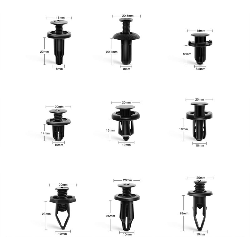 Wholesale Automotive Various Car Nylon Plastic Rivet Automotive Fender Bumper Clip Kit
