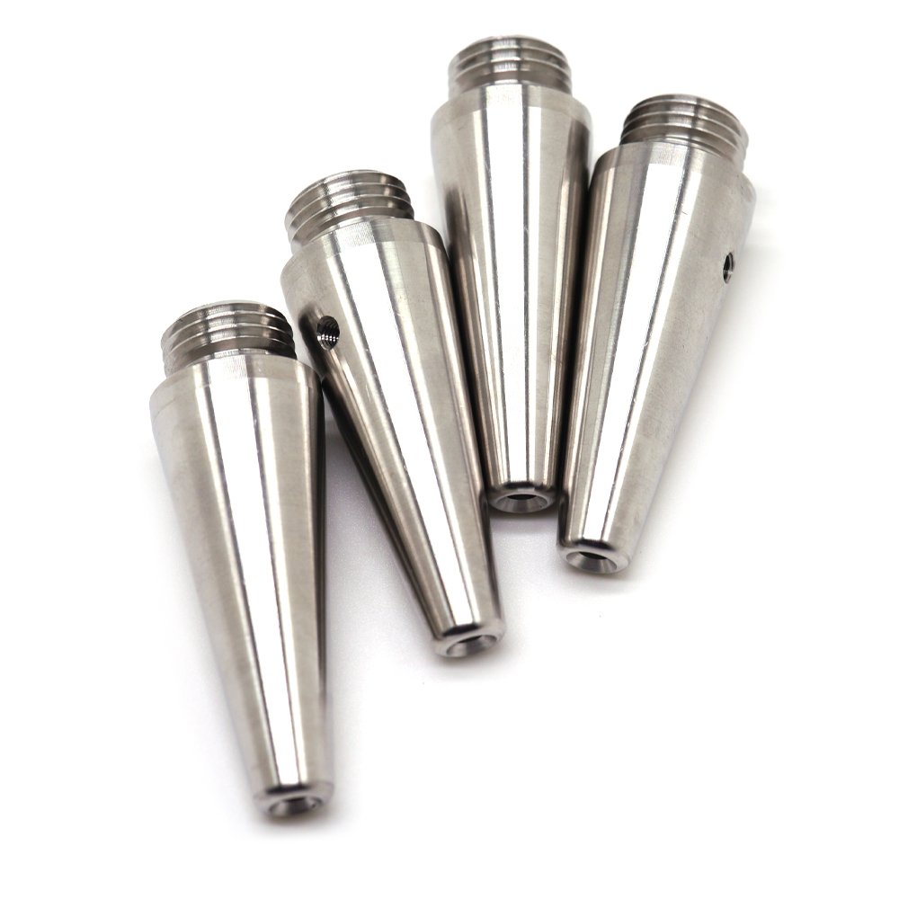 Custom CNC Turning Parts CNC Machining Service High Precision Polished Stainless Steel Cone Small Shaft