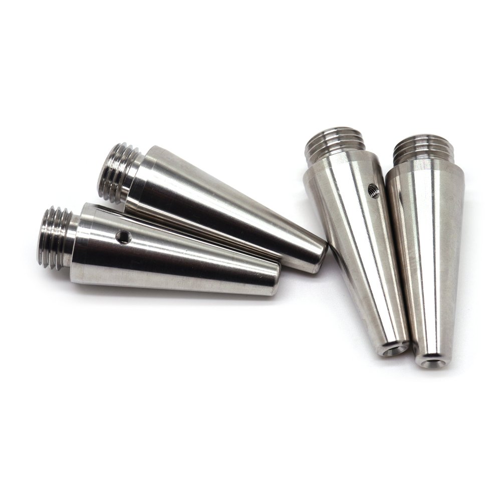 Custom CNC Turning Parts CNC Machining Service High Precision Polished Stainless Steel Cone Small Shaft