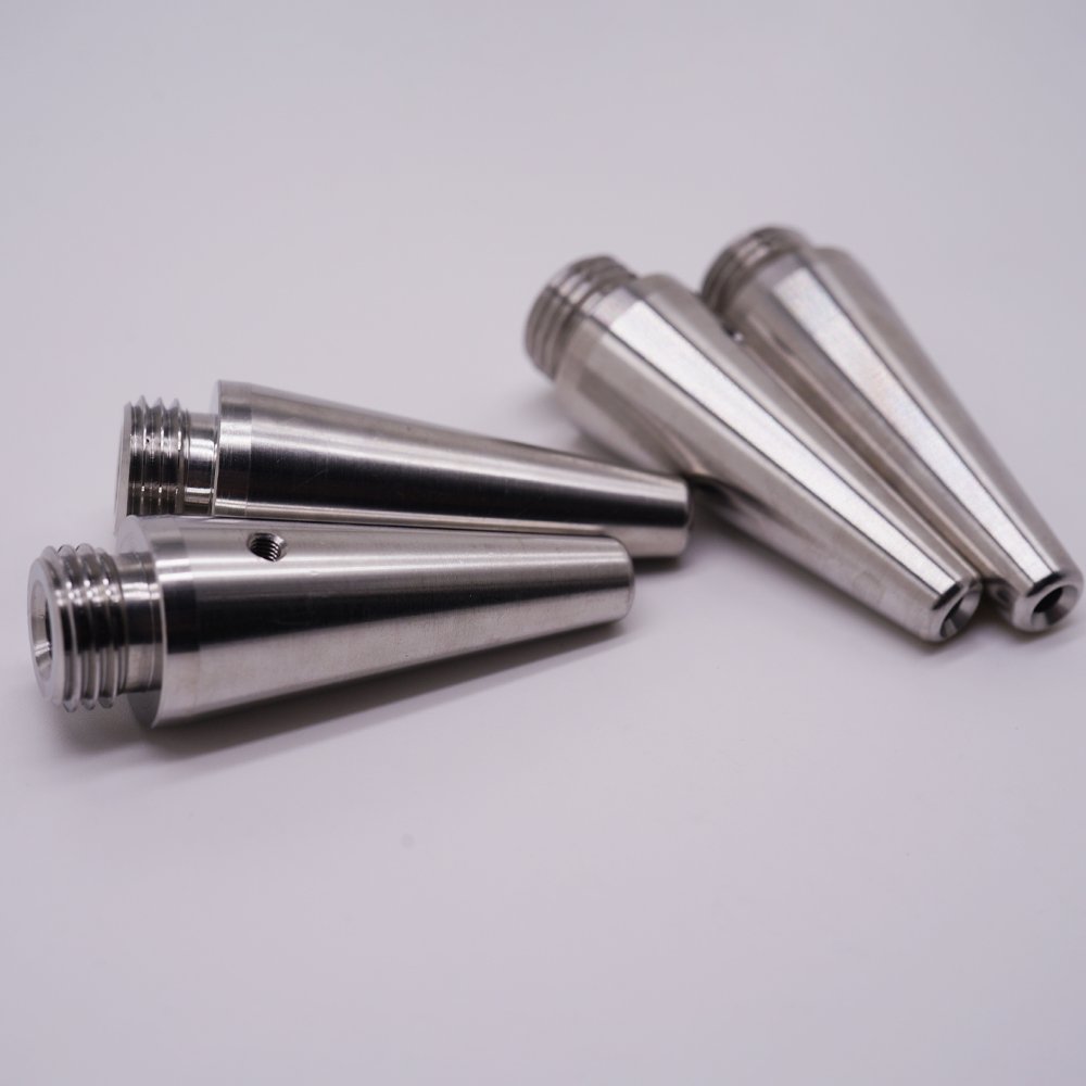 Custom CNC Turning Parts CNC Machining Service High Precision Polished Stainless Steel Cone Small Shaft