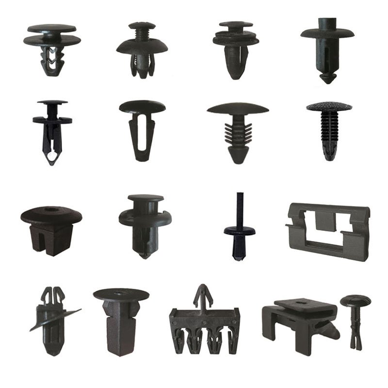 Universal Plastic Fender Clips, Push Bumper Fastener Rivet Clips with 6 Size Body Retainer Bumpers Clips
