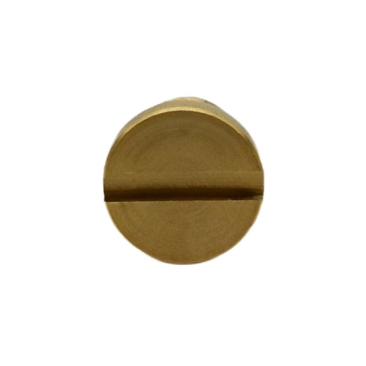 High Precision CNC Turned Slot Head Screws Thread Round Brass Socket Screw