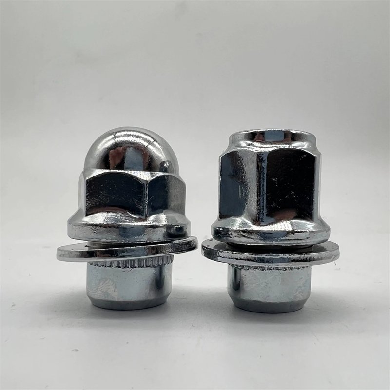 Carbon Steel Car wheel hub screw nut Round Head Hex Lug Nut 21 L37 12X1.5