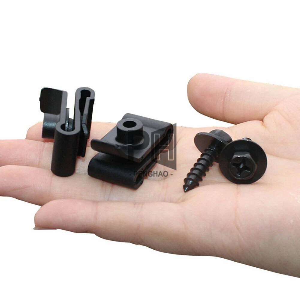 Fender Liner Bumper U Nut Fixed Fastener Clips Screw Clamp Retainer Car Body Plastic Clip Rivet Auto Fastener Spring U Clip