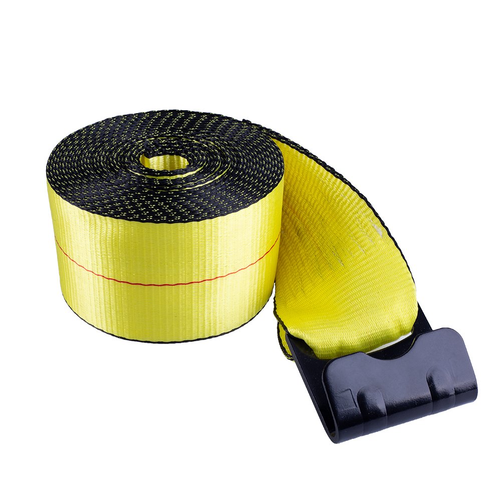 Winch Strap with Large Flat Hook,Heavy Duty Trailer Winch Strap for Safe Cargo Securement and Easy Fastening