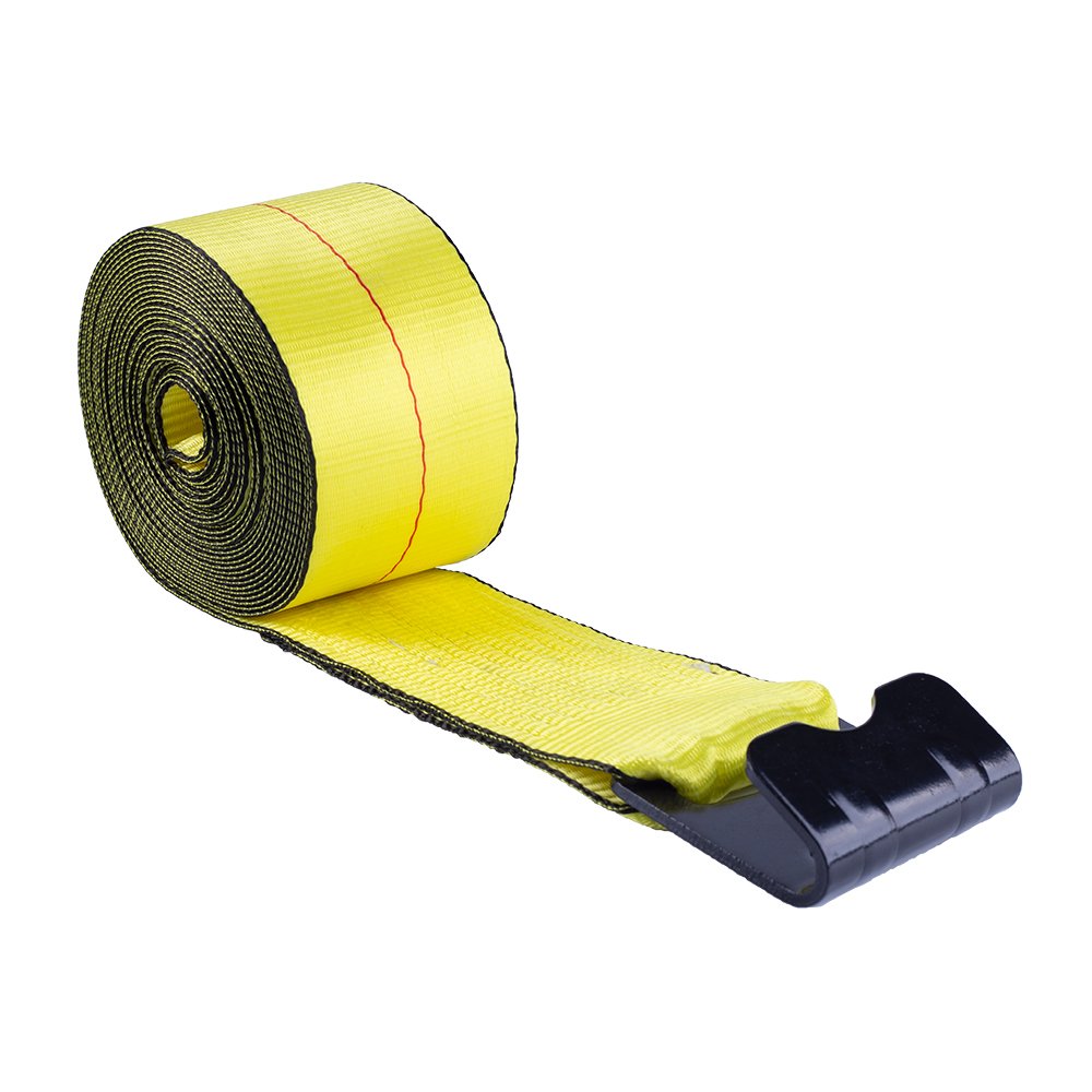 Winch Strap with Large Flat Hook,Heavy Duty Trailer Winch Strap for Safe Cargo Securement and Easy Fastening