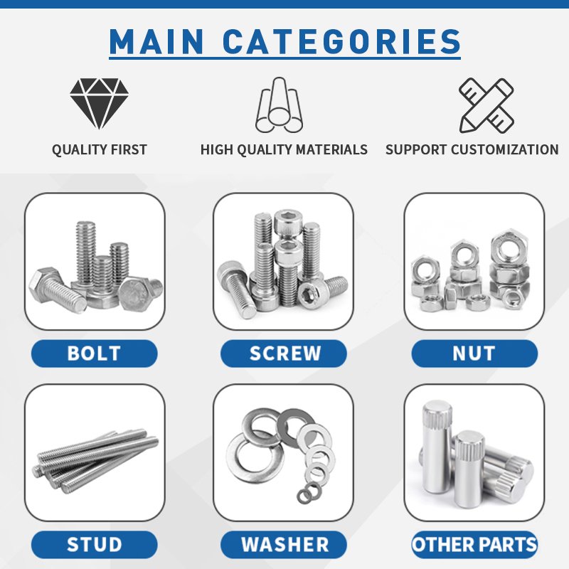 Duplex 2205/1.4462/F51 Stainless Steel Bolt And Nut Fasteners