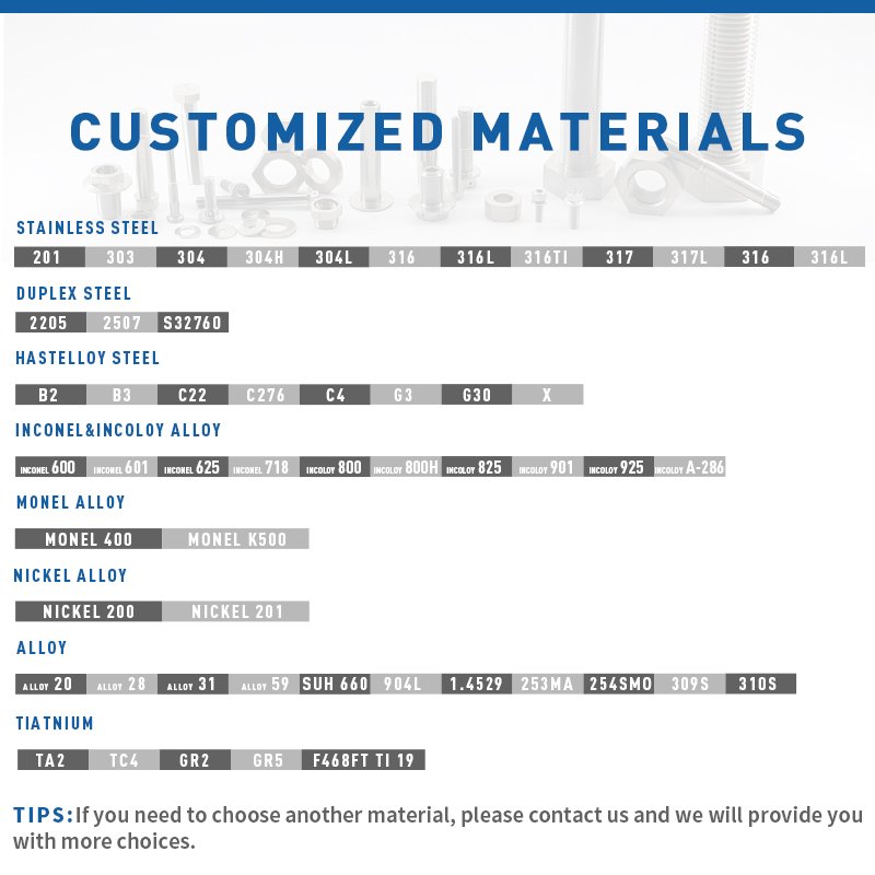 Duplex 2205/1.4462/F51 Stainless Steel Bolt And Nut Fasteners
