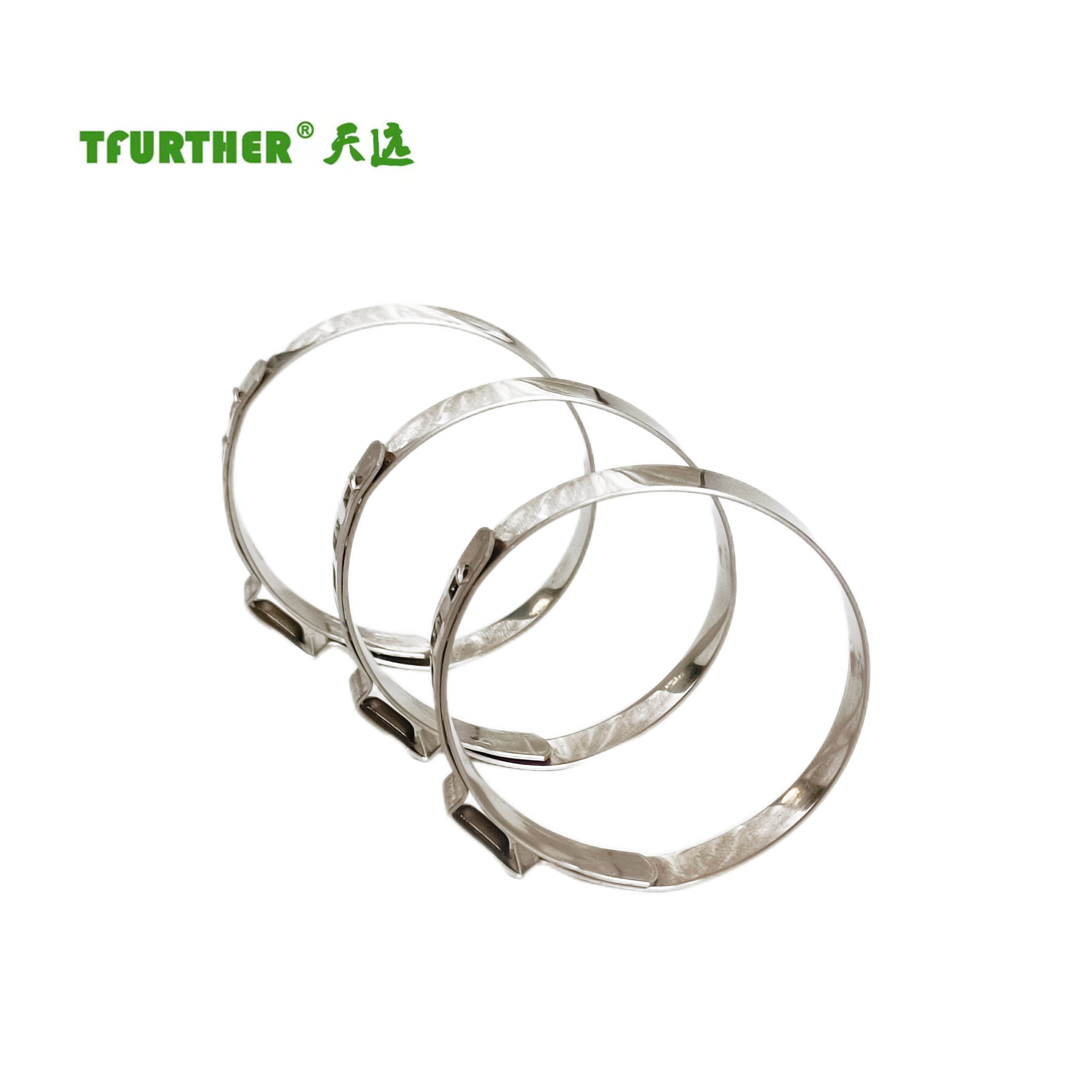 Quick installation clamp factory Outlet 304 single ear infinite clamp stainless steel ear type clamp