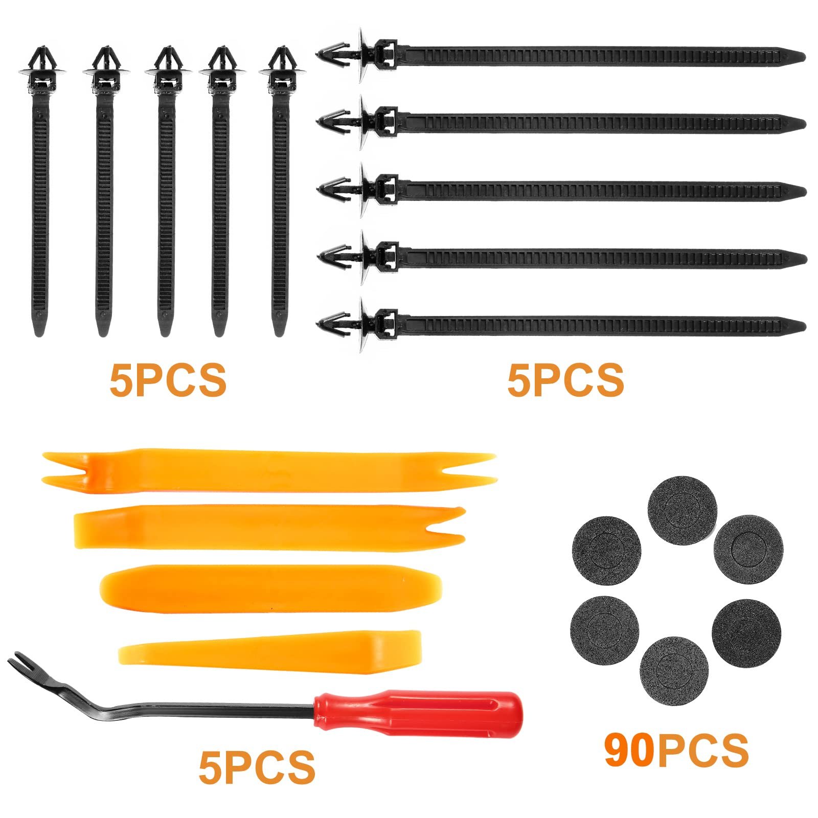 925pcs Auto Fastener & Clip Car Plastic Push Retainer Door Panel Trim Clips & Auto Body Bumper Rivet Fasteners Fender OEM
