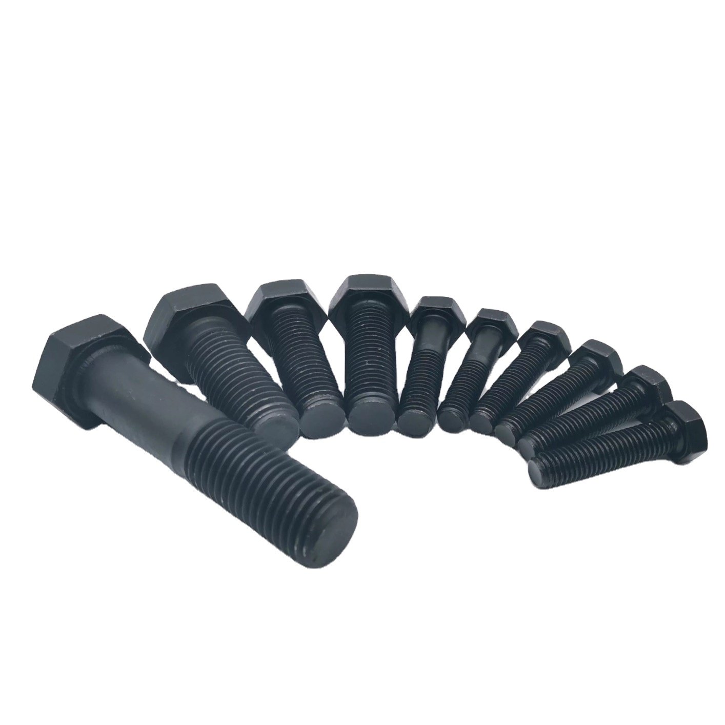 Handan Xingye Fastener Hot Sale Hex Bolt Din 933 Full Thread Din931 Partical Thread Screws Bs916 Bs1083 Black Steel Grade 8.8