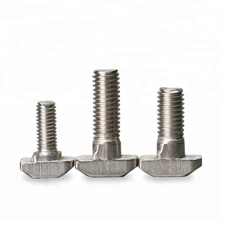 European Standard Zinc Steel/Stainless Steel T-screw T-hammer Bolt Aluminum Profile Fittings 20/30/40/45